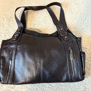 Noirvere Brown Leather Tote Bag